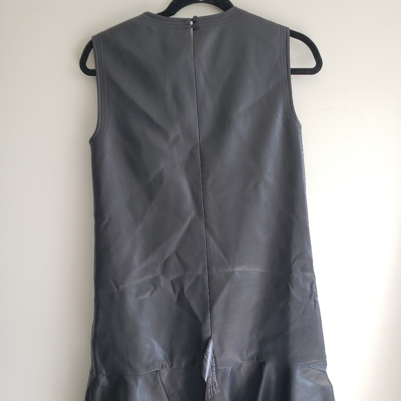 LEATHER SHIFT DRESS - Picture 2 of 5